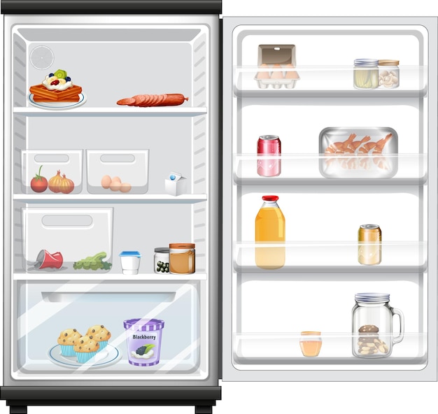 Nevera con mucha comida