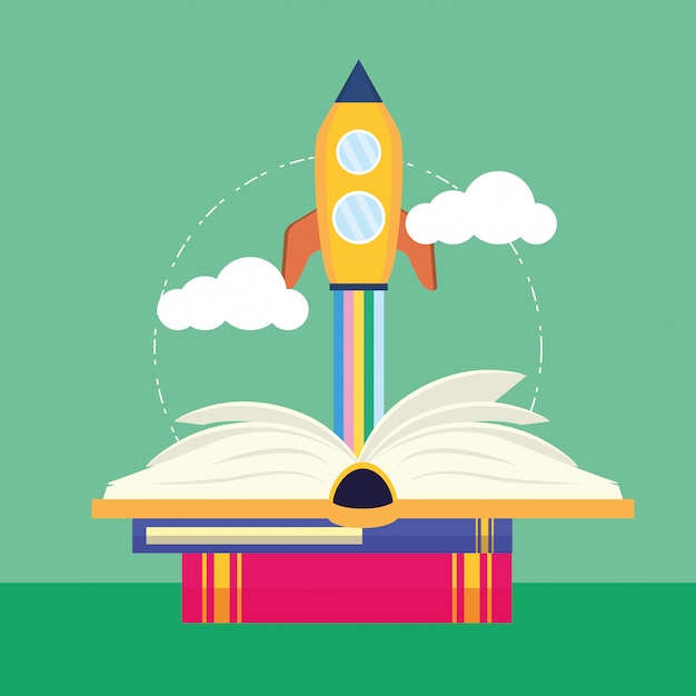 Niño en el día mundial del libro