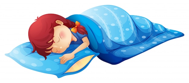 Vector gratuito un niño durmiendo