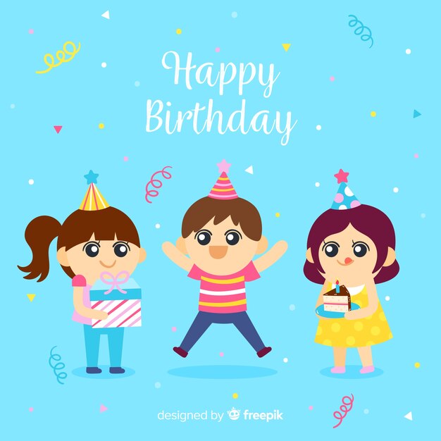Niños de cumpleaños adorables