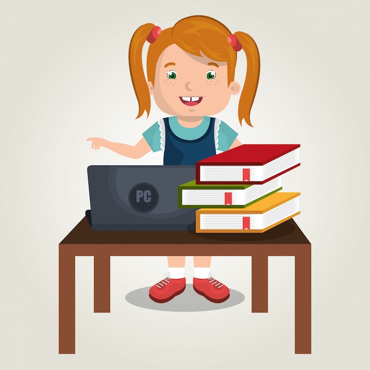 Vector gratuito niños en línea