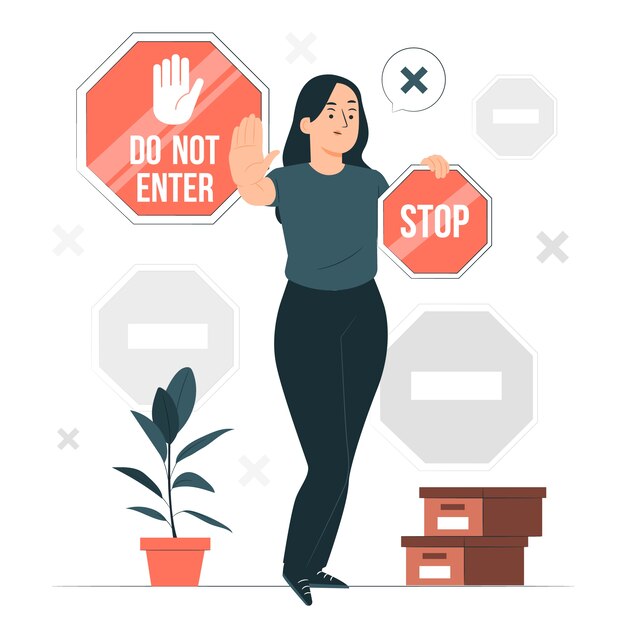 No ingrese la ilustración del concepto de signo
