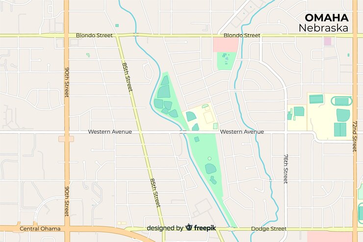 Vector gratuito nombres de calles direccionales en el mapa de la ciudad