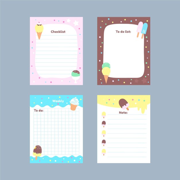 Notas y tarjetas de álbumes de recortes