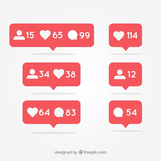 Notificaciones de redes sociales