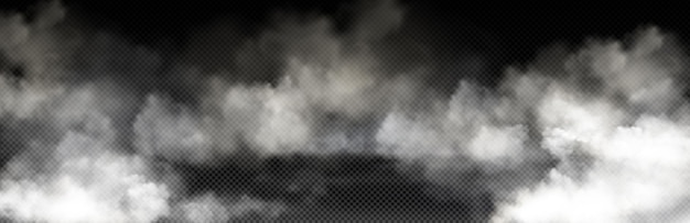 Nube de humo blanco con efecto de superposición