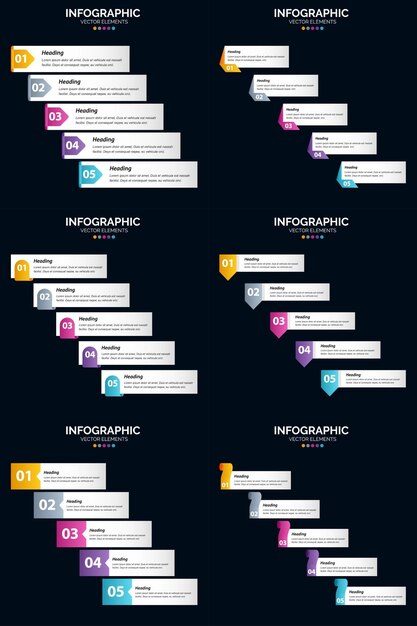 Vector gratuito nuestro paquete de infografías vectoriales incluye todo lo que necesitas para impresionar a tu audiencia