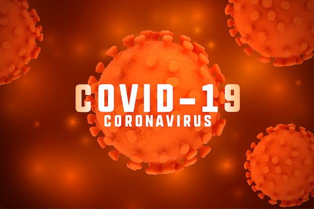 Nuevo cartel de fondo del brote del virus corona covid19