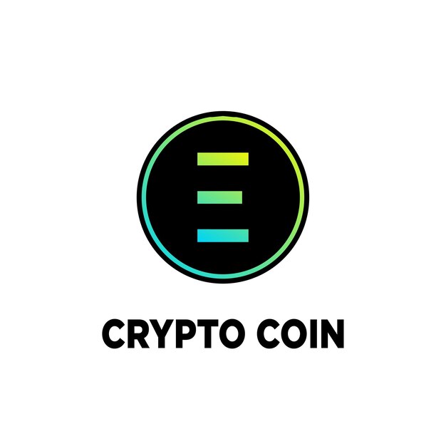 Nuevo diseño de logotipo de moneda criptográfica