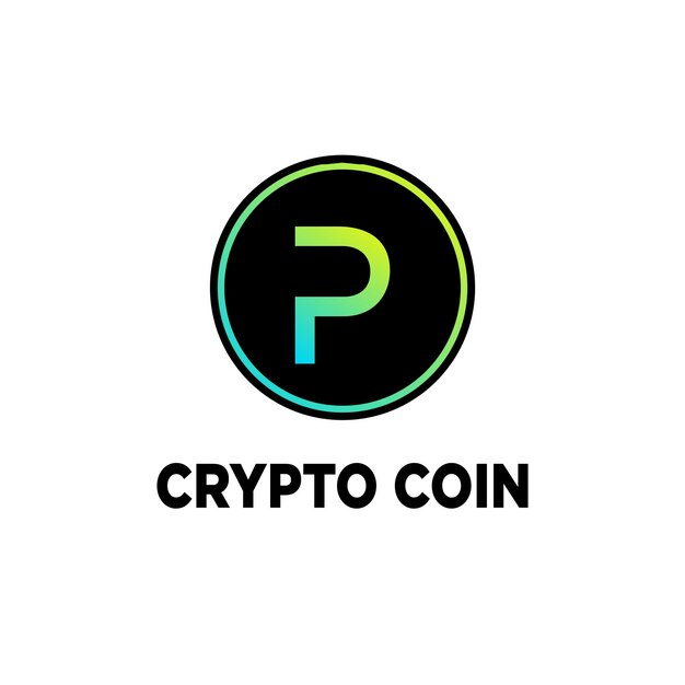 Nuevo diseño de logotipo de moneda criptográfica