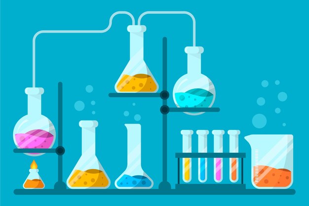 Objetos de laboratorio de ciencias