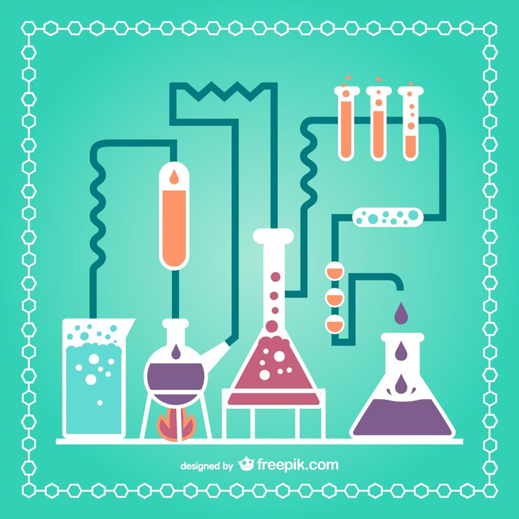 Vector gratuito objetos de laboratorio