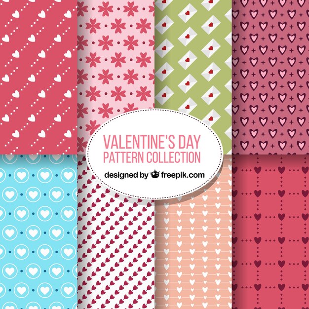 Ocho patrones para san valentin
