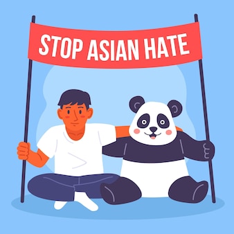 Odio asiático de parada plana