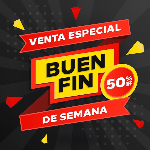 Oferta de descuento de venta de fin de semana