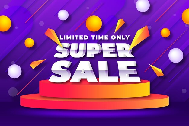 Oferta limitada de fondo de venta degradado