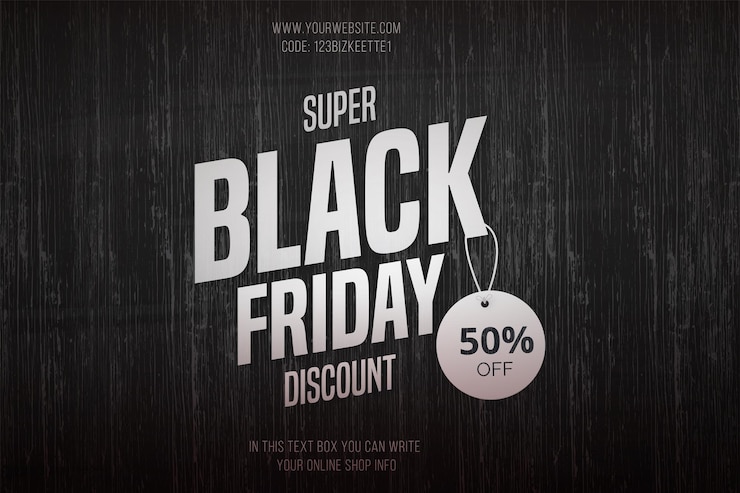 Vector gratuito oferta de venta de viernes negro con fondo de estilo grunge