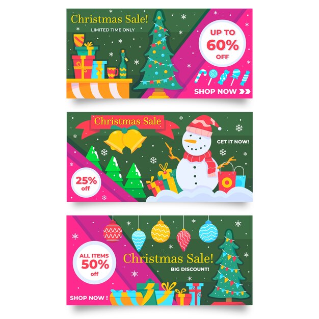 Ofertas de pancartas en venta en Navidad