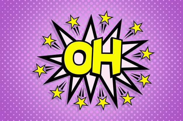 ¡OH!. redacción en discurso cómico en estilo pop art