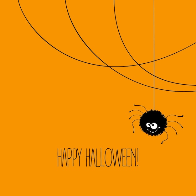 Ojos divertidos del monstruo de la tarjeta de felicitación de halloween. ilustración vectorial eps 10
