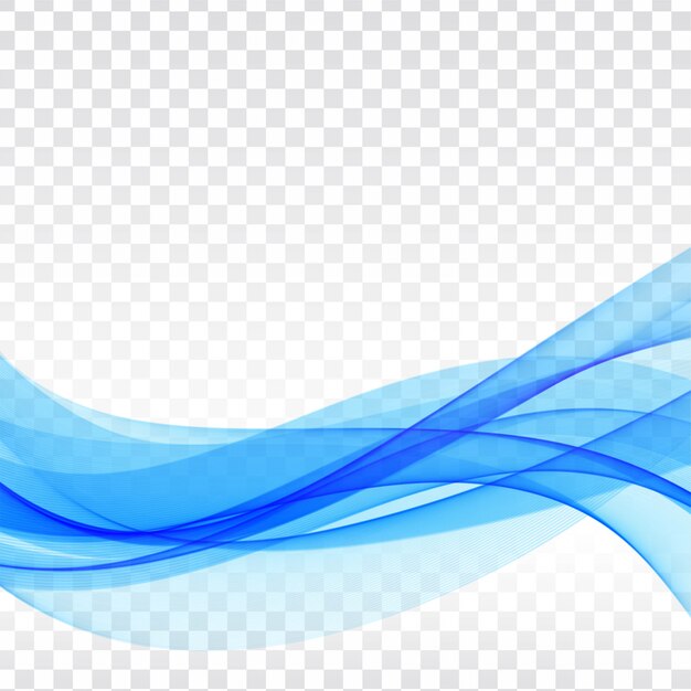 ola azul fondo elegante transparente