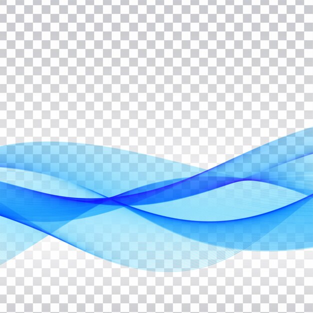 ola azul fondo elegante transparente