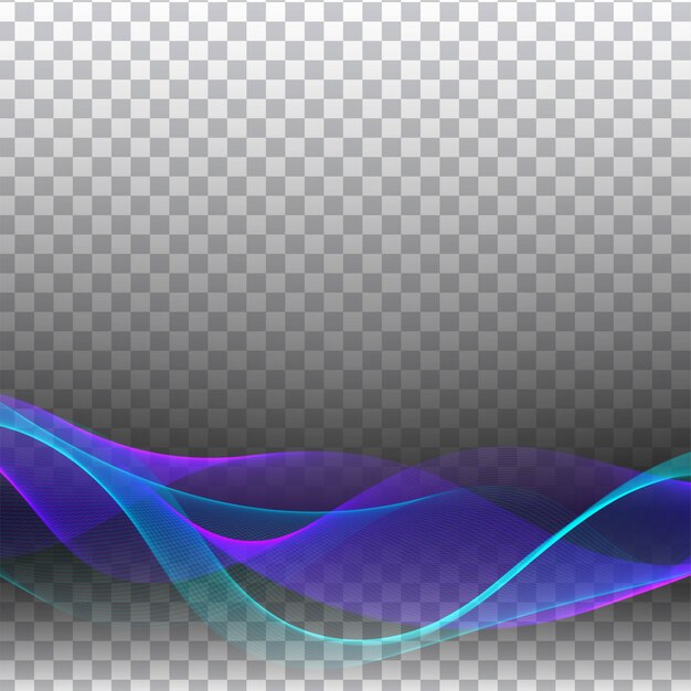 Ola colorido abstracto transparente elegante