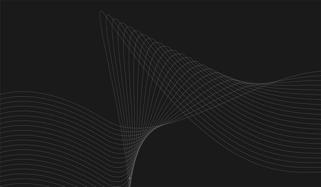 Ola fondo línea degradado estilo minimalista