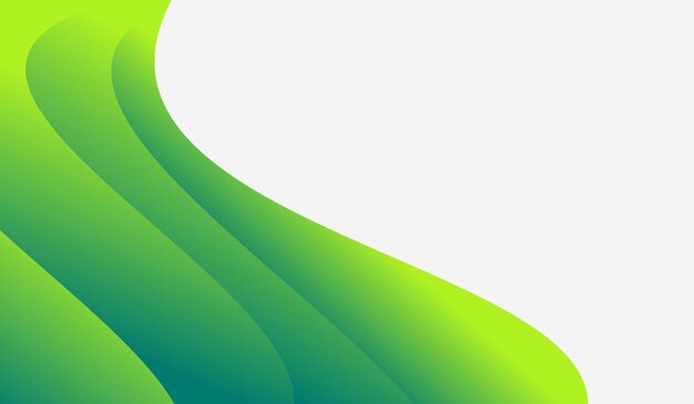 Ola verde degradado diseño abstracto fondo moderno