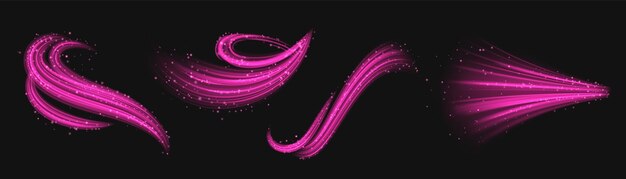 Ola de viento rosa Efecto de flujo de fragancia de aire mágico