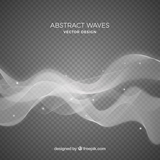 Vector gratuito olas abstractas grises