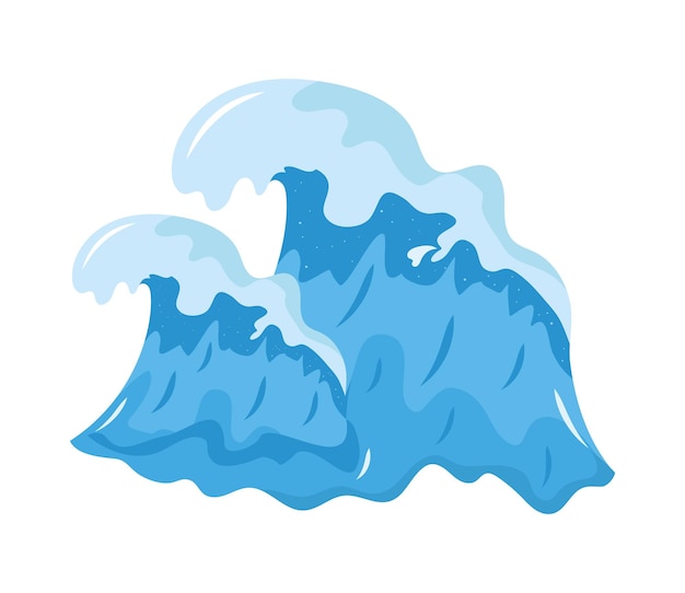 Vector gratuito olas del mar azul