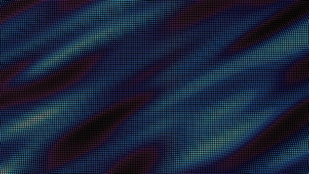 Olas de puntos coloridos Salpicadura de datos digitales de matriz de puntos Elemento de interfaz de usuario de falla suave futurista