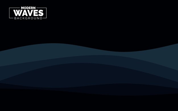 Onda de agua vector de fondo abstracto estilo de diseño plano ilustración vectorial