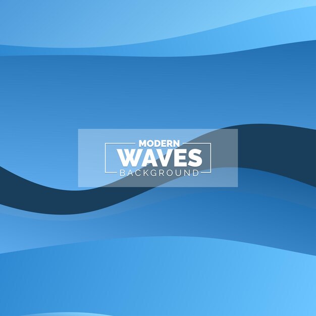 Onda de agua vector de fondo abstracto estilo de diseño plano ilustración vectorial