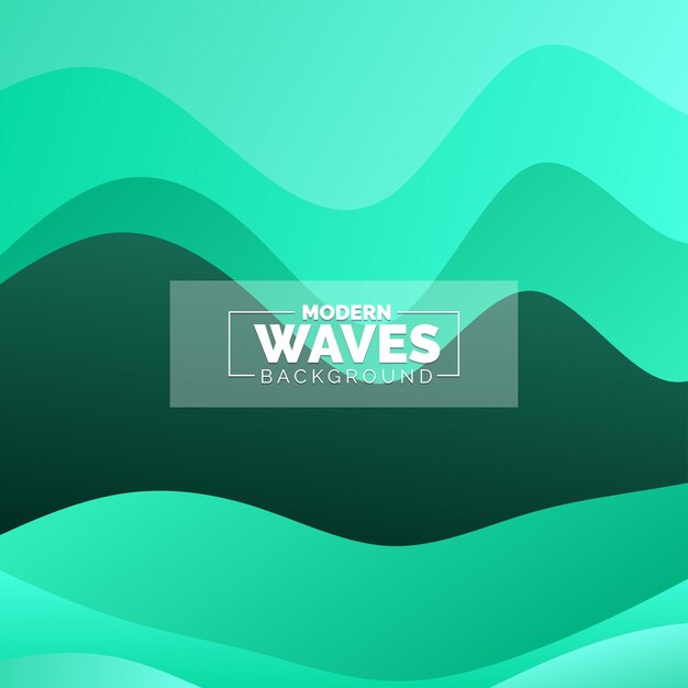 Onda de agua vector de fondo abstracto estilo de diseño plano ilustración vectorial