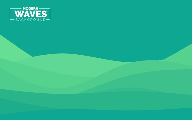 Onda de agua vector de fondo abstracto estilo de diseño plano ilustración vectorial