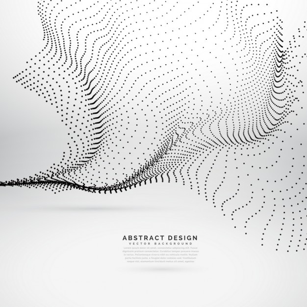 Ondas abstractas con puntos
