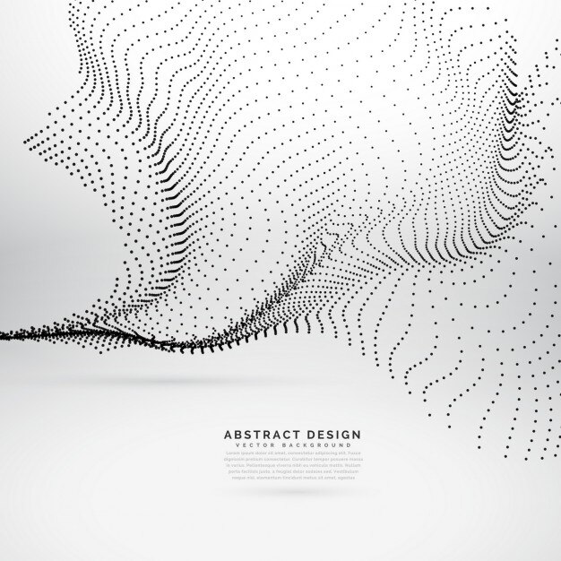 Ondas abstractas con puntos