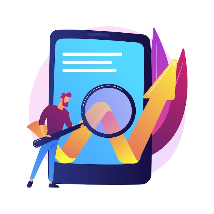Vector gratuito optimización de software móvil. desarrollo de negocios
