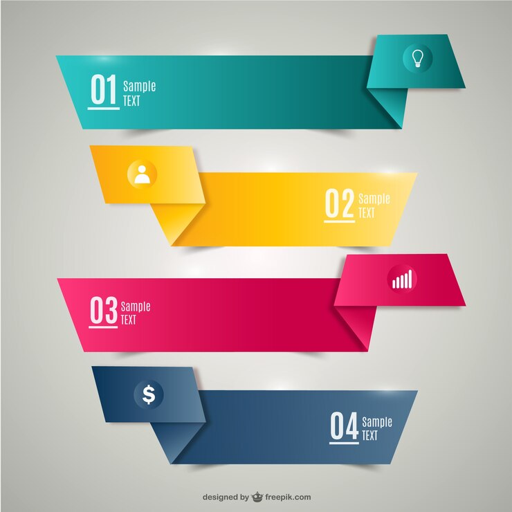 Vector gratuito origami banderas