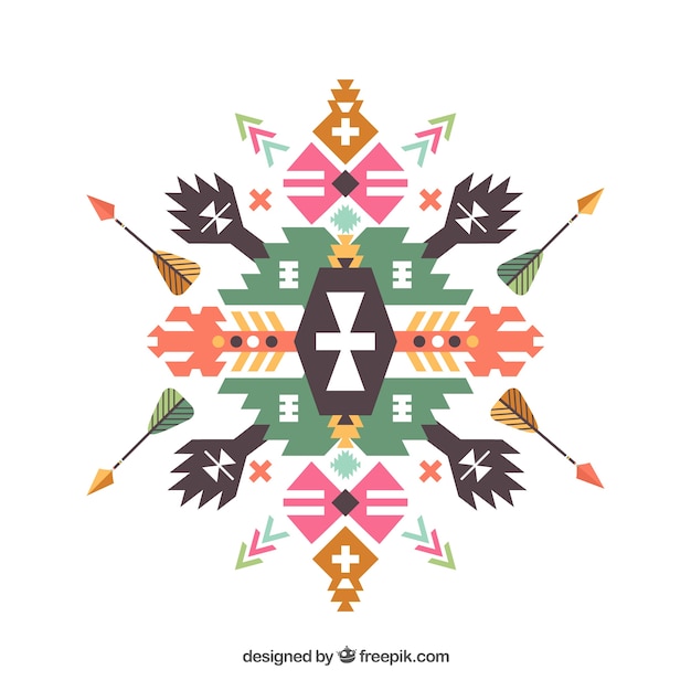 Ornamento indio nativo