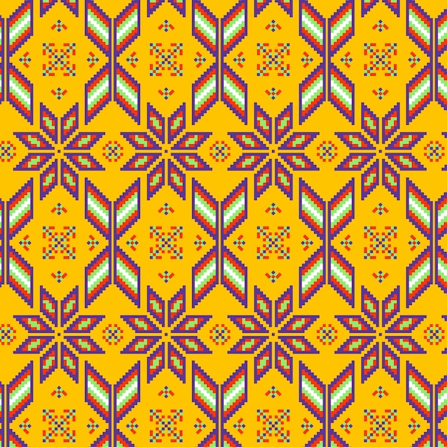 Vector gratuito ornamento de textura de patrón de songket