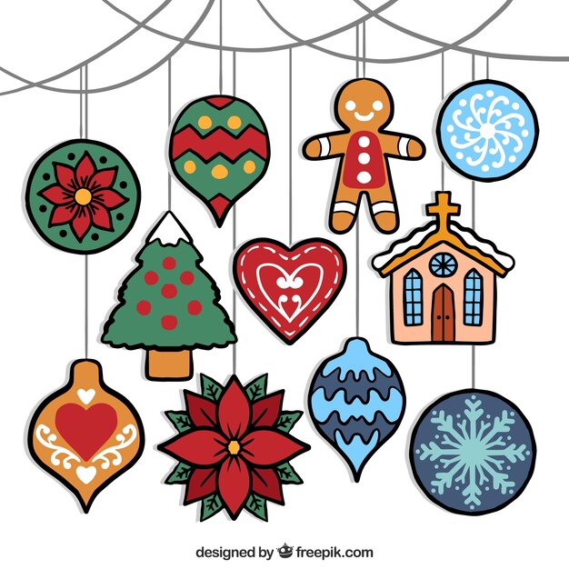 Ornamentos navideños para decorar el árbol 