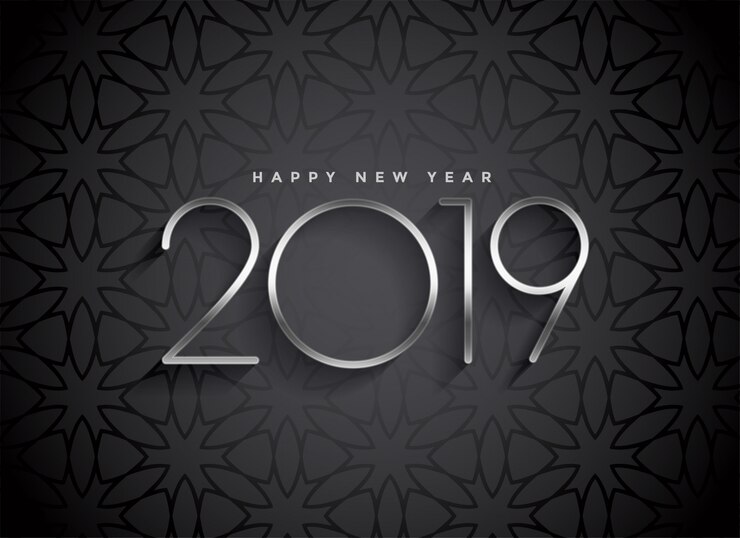 Vector gratuito oscuro diseño elegante fondo 2019