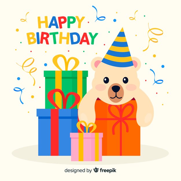 Oso de cumpleaños