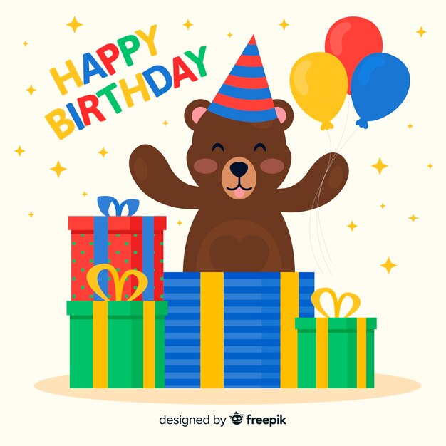 Oso de cumpleaños