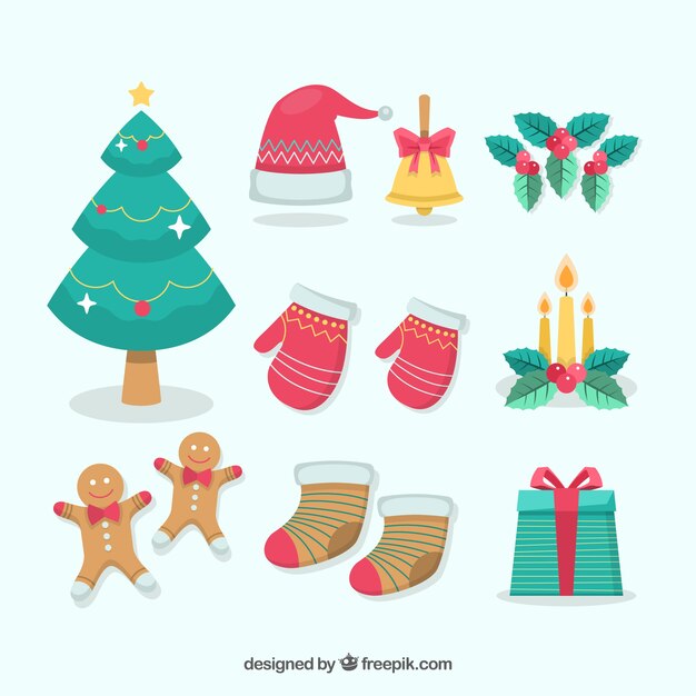 Pack de accesorios de navidad decorativos