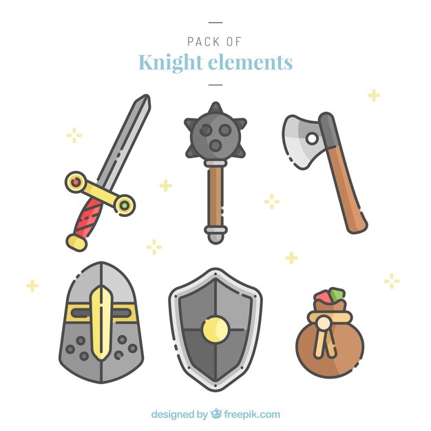 Pack adorable de elementos medievales