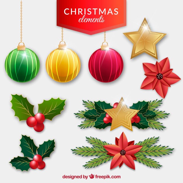 Pack de adornos navideños 